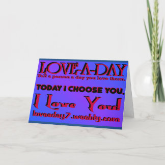 Carte de voeux Love A Day