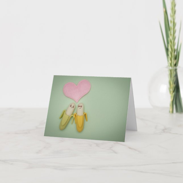 Carte de voeux Love Bananas (Devant)