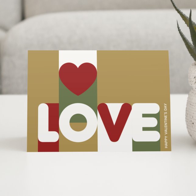 Carte de voeux LOVE élégante (Créateur téléchargé)