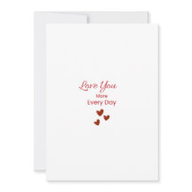 Carte de vœux Love You More Every Day