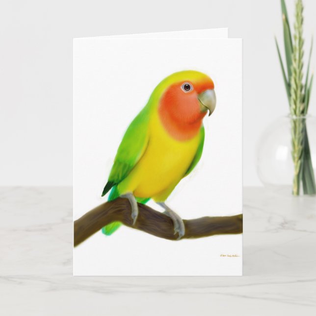 Carte de voeux Lovebird (Devant)