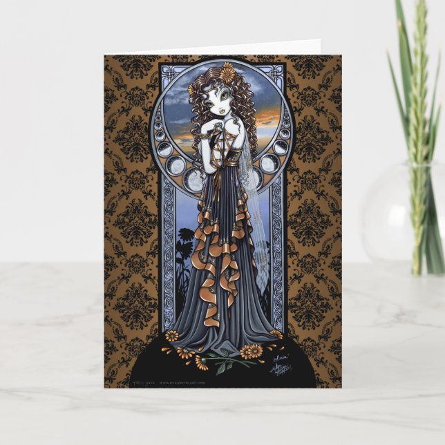 Carte de voeux "Lucia" Flower Fairy Art (Devant)