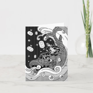 Carte de voeux Lucky Cat