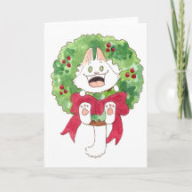 Carte de voeux Lupin Wreath