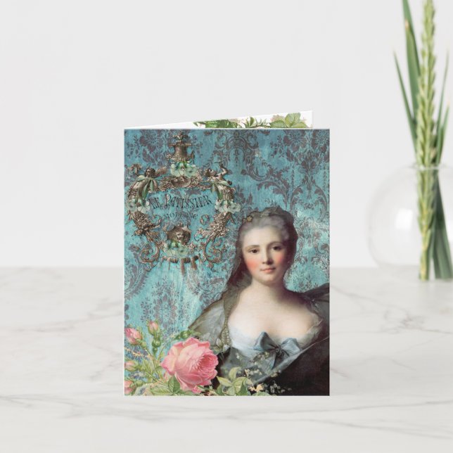Carte de voeux Madame Pompadour (Devant)