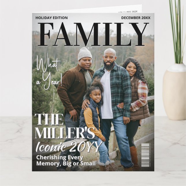 Carte de vœux magazine Bilan de l'année Pics Colla (Devant)