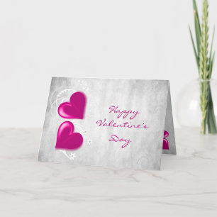 Carte de voeux Magenta Valentine Hearts