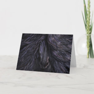 Carte de voeux magique noire