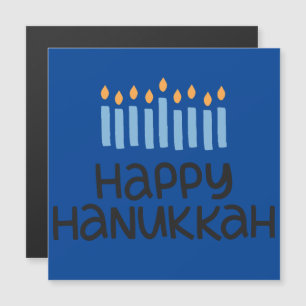 Carte de voeux magnétique Hanoukka Menorah amusant