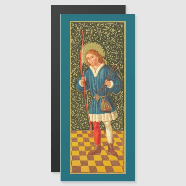 Carte de voeux magnétique St. Sebastian (PA 01b) (Devant / Derrière)