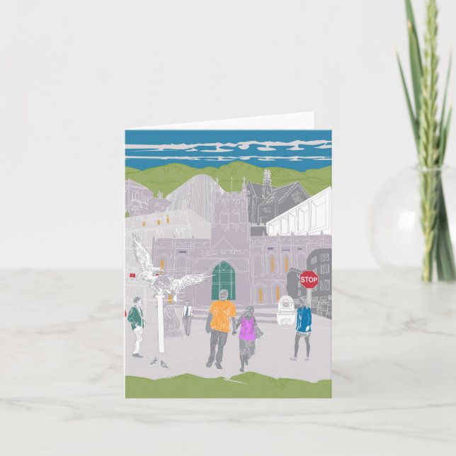 Carte de voeux Malvern Hills UK Artwork (Devant)