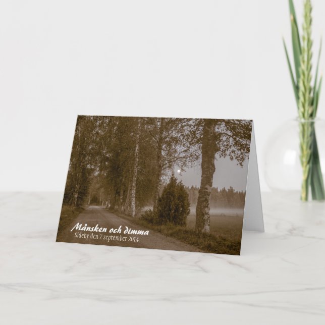 Carte de voeux Månsken och dimma CC0546 Sideby (Devant)