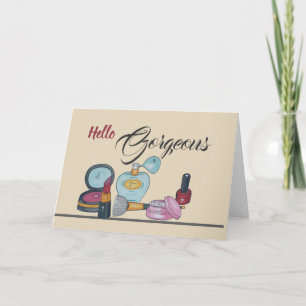 carte de voeux maquillage