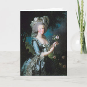 Carte de voeux Marie Antoinette
