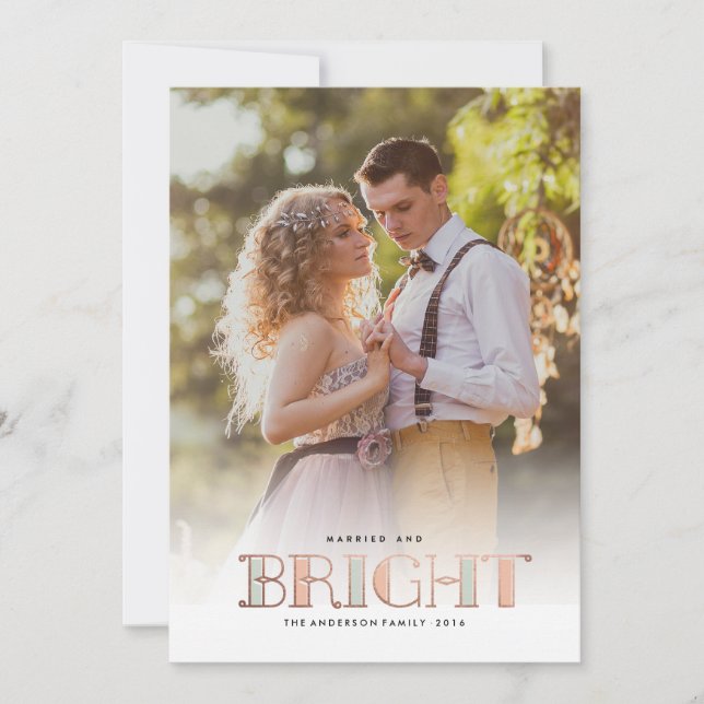 Carte de voeux MARIED AND BRIGHT (Devant)