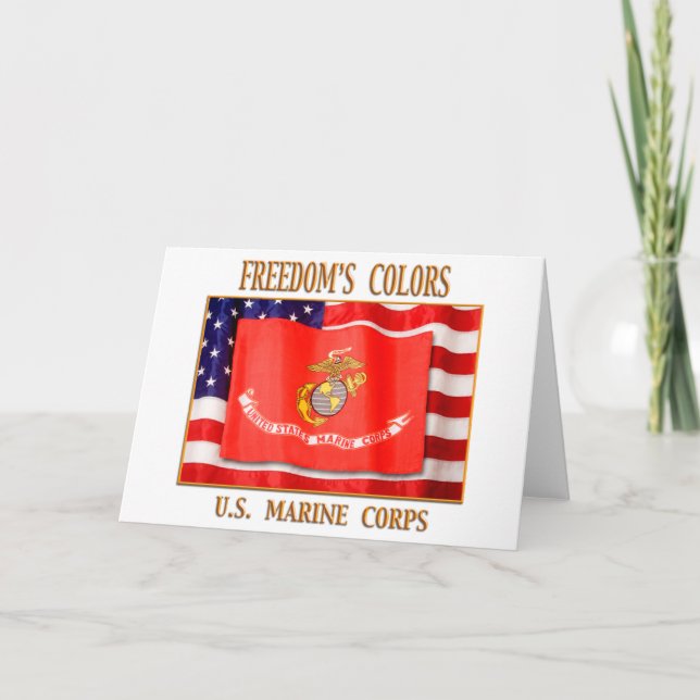 Carte de voeux Marine Corps (Devant)