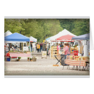 Carte de vœux matin du marché fermier