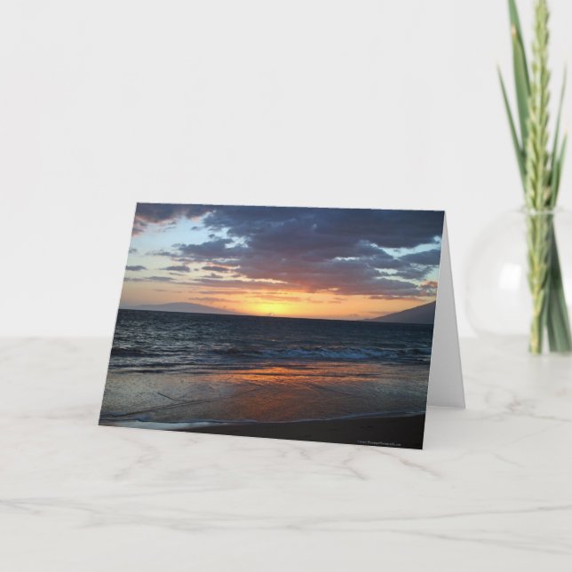 Carte de voeux Maui Sunset (Devant)