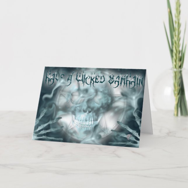 Carte de voeux mauvaise de Samhain (Devant)