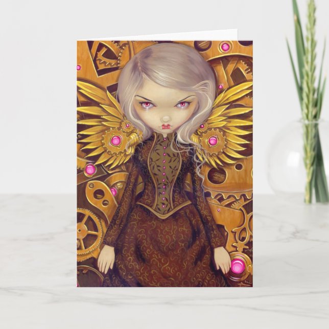 Carte de voeux "Mécanique Angel II" (Devant)