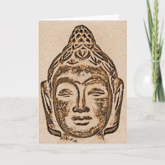 Carte de voeux méditante de Bouddha