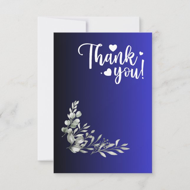 Carte de voeux Merci (Devant)