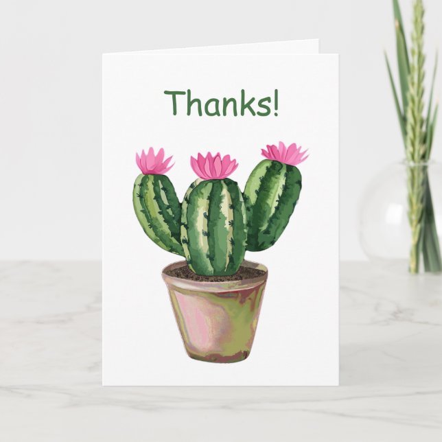 Carte de voeux Merci (Devant)