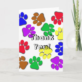 Carte de voeux - Merci, d'animal familier