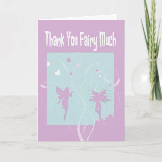 Carte de voeux Merci Fairy Beaucoup (Devant)