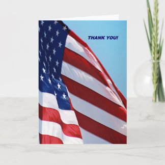 Carte de voeux Merci militaire