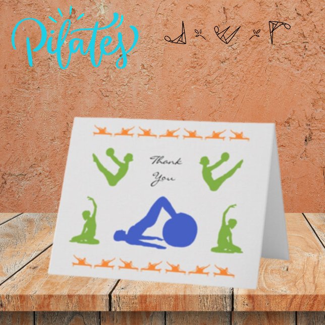Carte de voeux Merci Pilates (Créateur téléchargé)