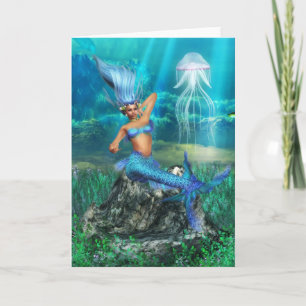 Carte de voeux Mermaid