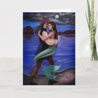 Carte de voeux "Mermaid & Pirate's Love"