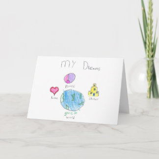 Carte de voeux Mes rêves
