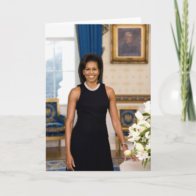 Carte de voeux Michelle Obama (Devant)