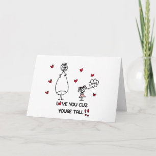 Carte de voeux mignonne d'amour pour l'ami