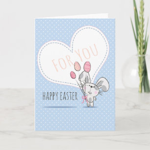 Carte de voeux mignonne de Pâques