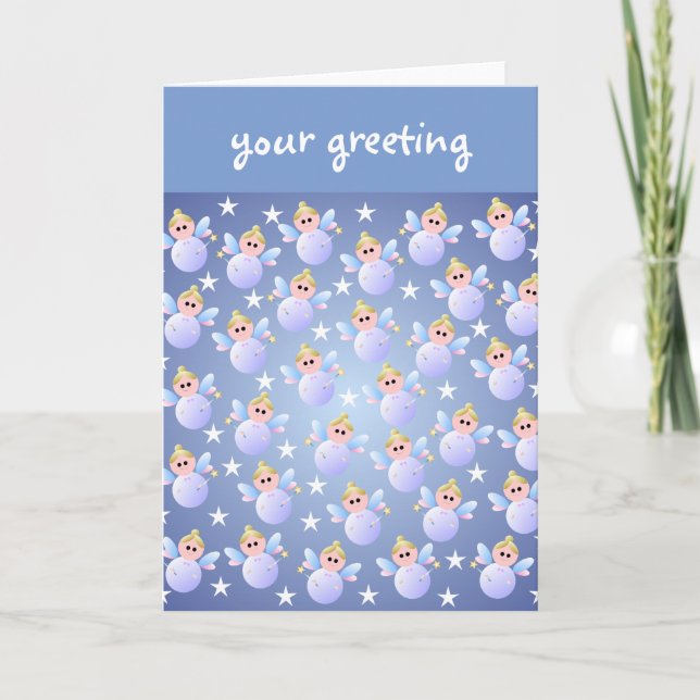 Carte de voeux Mignonne Fairy Godmère (Devant)