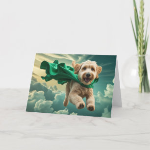 Carte de vœux mignonne Labradoodle