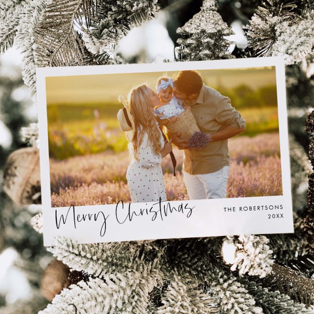 Carte de vœux minimaliste avec photo | Carte de No (Créateur téléchargé)