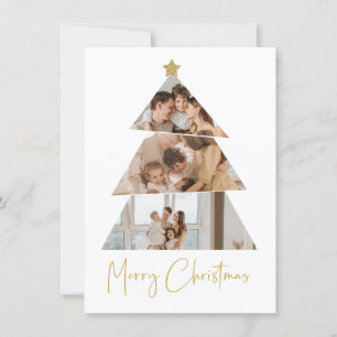 Carte de voeux minimaliste de l'arbre de Noël phot