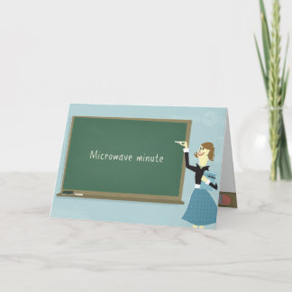 Carte de voeux Minute Micro-ondes
