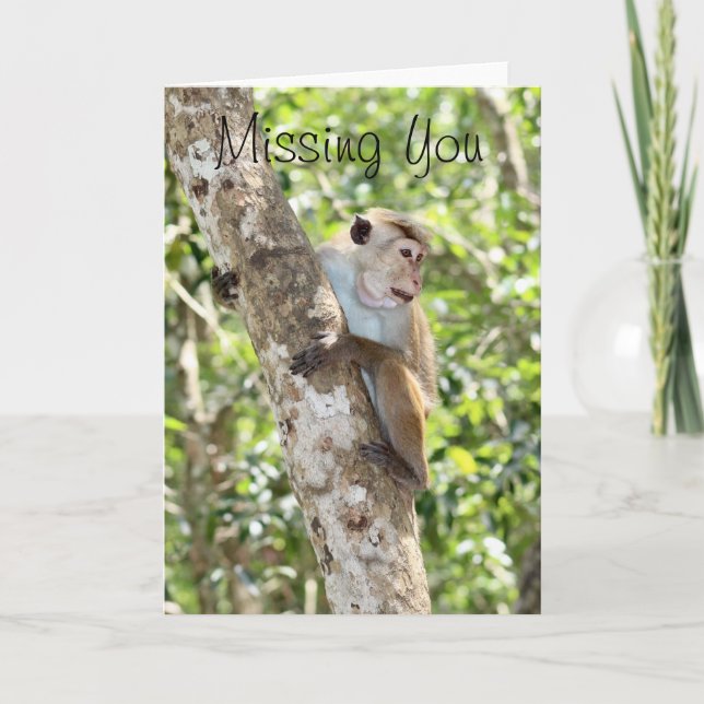 Carte de voeux Miss You (Devant)