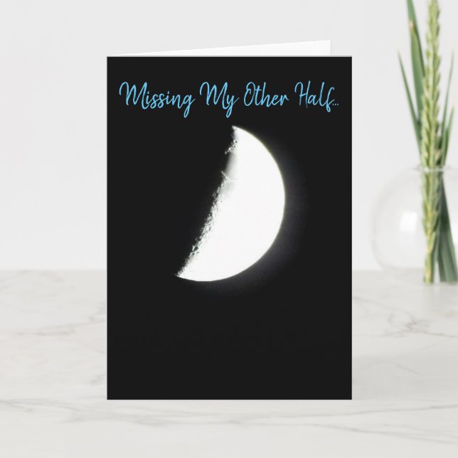 Carte de voeux Miss You (Devant)