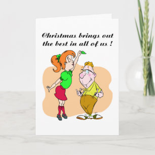 Carte de voeux Mistletoe