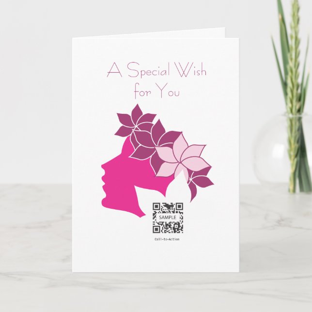 Carte de voeux Modèle Aphrodite Spa & Boutique (Devant)