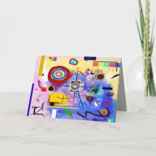 Carte de voeux moderne Abstraite