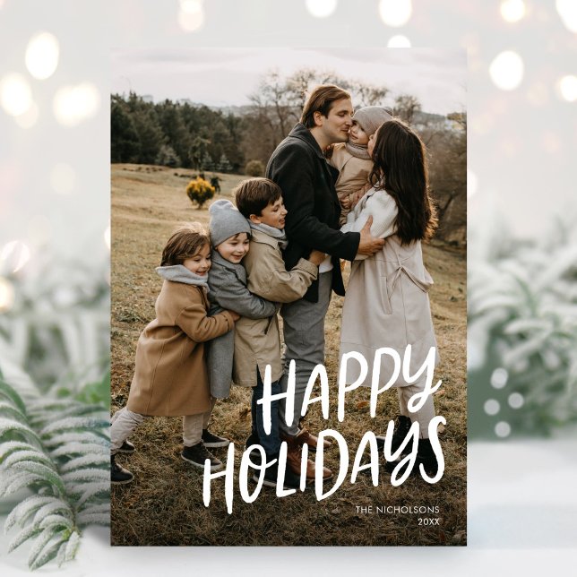 Carte de vœux moderne avec une photo (Créateur téléchargé)