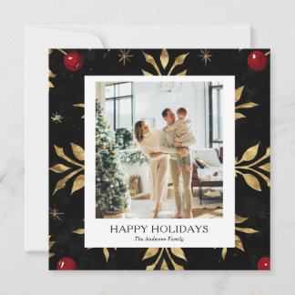 Carte de vœux moderne et élégante pour photo de fa