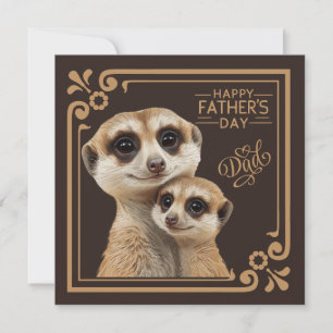 Carte de vœux Moments d'amour de suricate